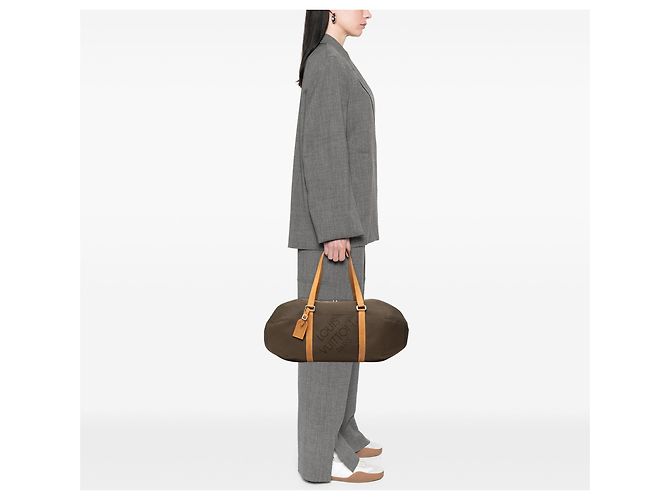 Borsa da viaggio Louis Vuitton Damier Geant Attaquant Marrone - vista 9