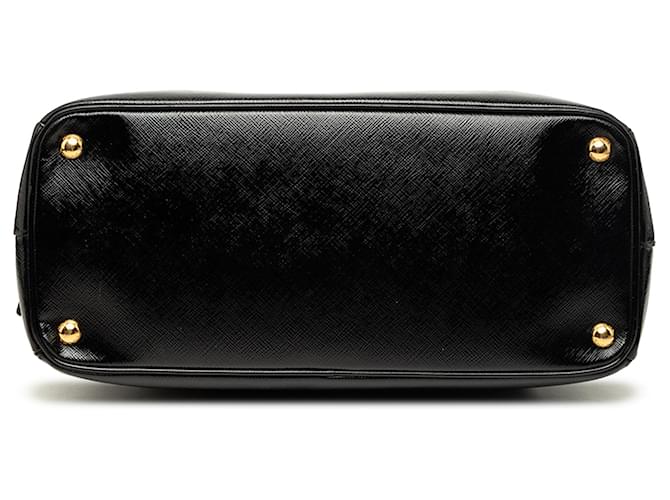 Tote Prada Medium Saffiano Vernice Parabole Nero - vista 3