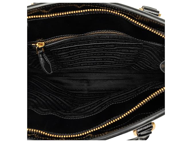 Tote Prada Medium Saffiano Vernice Parabole Nero - vista 4