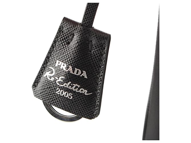 Saffiano Borsa a tracolla Prada Re Nylon Re Edition 2005 Nera Nero - vista 10