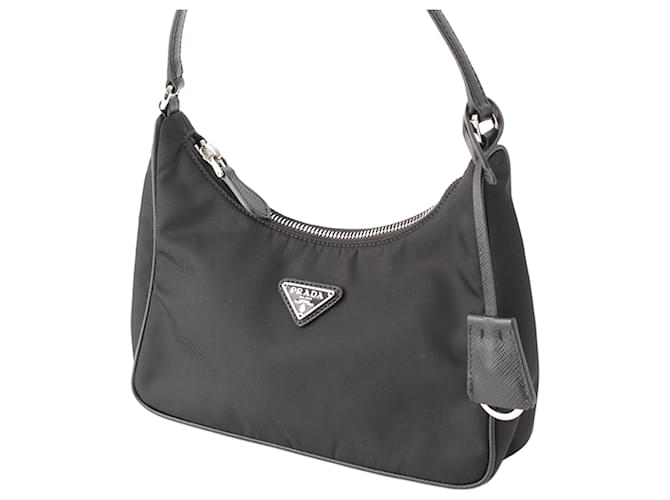 Saffiano Borsa a tracolla Prada Re Nylon Re Edition 2005 Nera Nero - vista 3