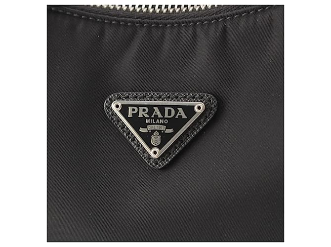 Saffiano Borsa a tracolla Prada Re Nylon Re Edition 2005 Nera Nero - vista 8
