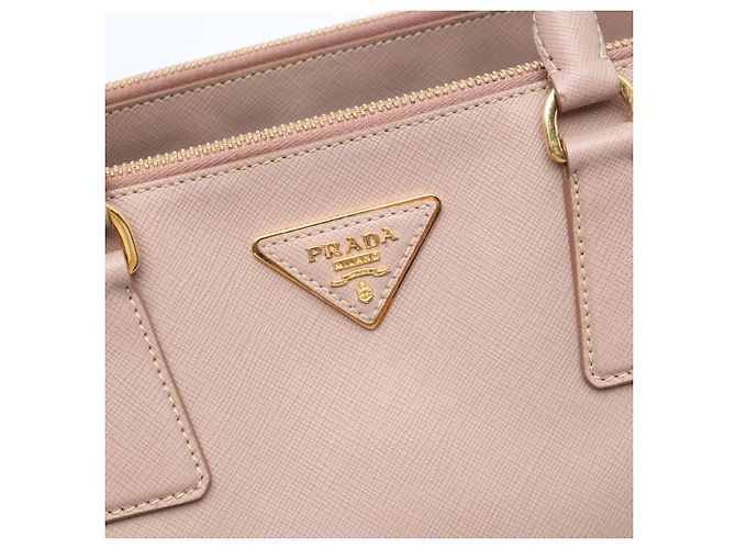 Borsa Tote Prada Large Saffiano Lux Galleria Double Zip Marrone - vista 5