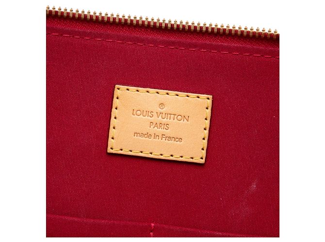 Borsa a mano Louis Vuitton Monogram Vernis Alma PM rossa Rosso - vista 5