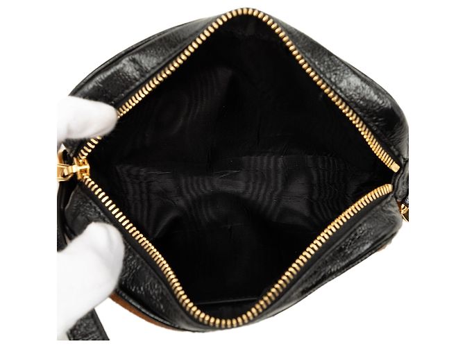 Borsa a Tracolla Mini Suede Web Ophidia Gucci Marrone - vista 4