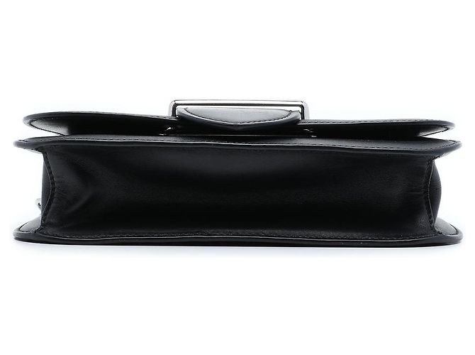 Borsa a tracolla Prada Sidonie in Saffiano e City Calf nera Nero - vista 3