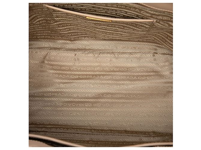 Borsa Tote Prada Saffiano Lux Parabole Beige - vista 4