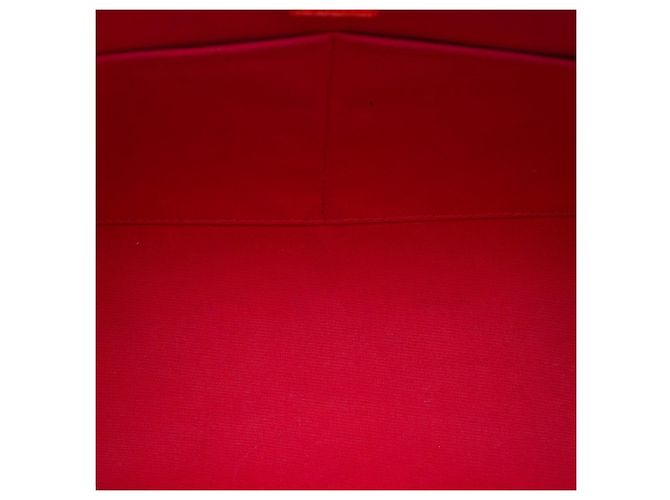 Borsa Satchel Louis Vuitton Monogram Vernis Santa Monica Rossa Rosso - vista 4