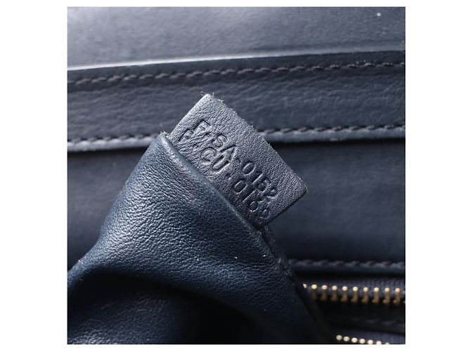 Céline Borsa a mano CELINE Luggage Micro in pelle blu navy - vista 10