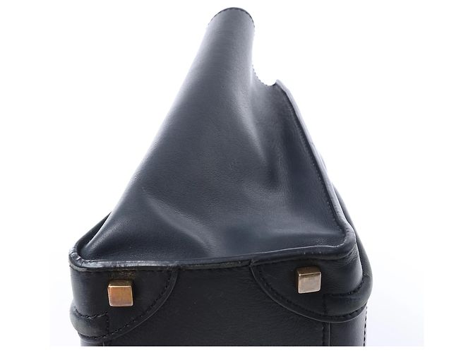 Céline Borsa a mano CELINE Luggage Micro in pelle blu navy - vista 14
