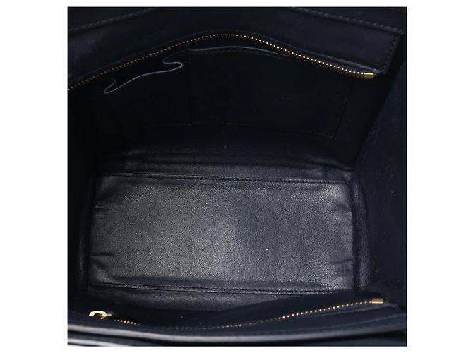 Céline Borsa a mano CELINE Luggage Micro in pelle blu navy - vista 7