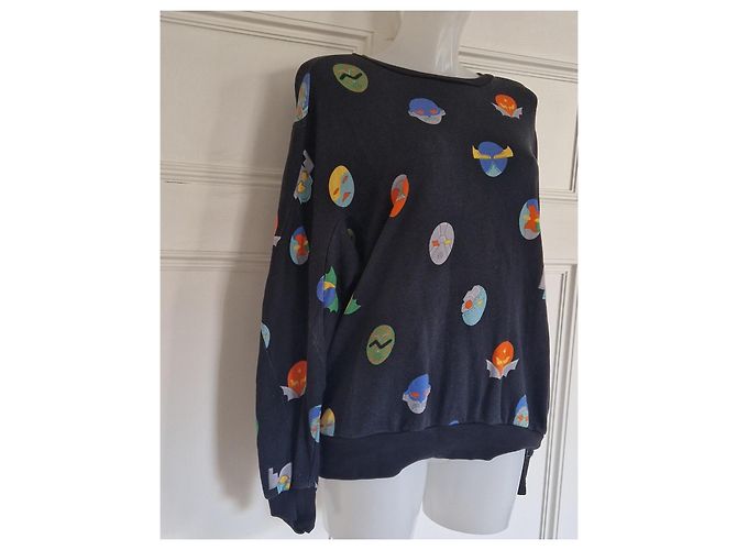 Stella Mc Cartney Stella McCartney Sweatshirt mit Grafikprint Mehrfarben Anthrazitgrau - Ansicht 2