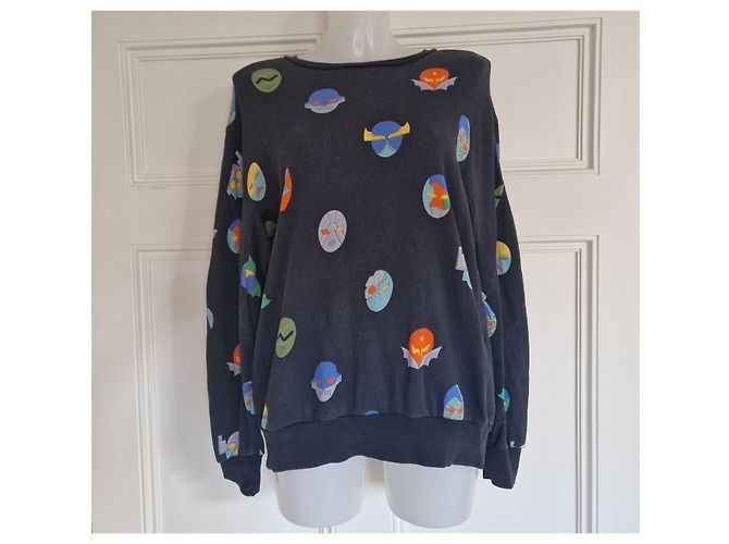 Stella Mc Cartney Stella McCartney Sweatshirt mit Grafikprint Mehrfarben Anthrazitgrau - Ansicht 3