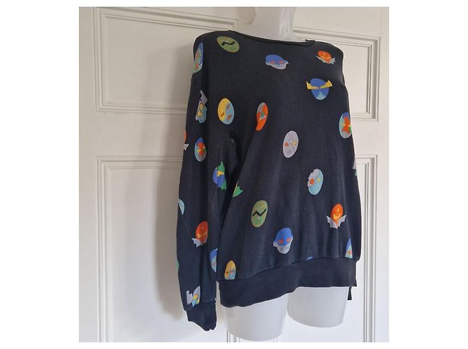 Stella Mc Cartney Stella McCartney Sweatshirt mit Grafikprint Mehrfarben Anthrazitgrau - Ansicht 4