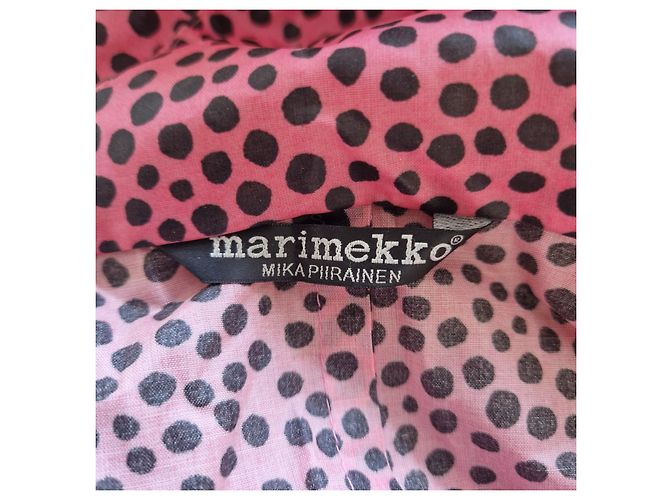 Marimekko Mika Piirainen Impermeabile a pois Rosa e Nero - vista 5