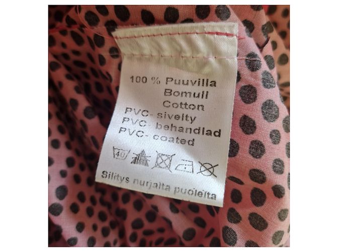 Marimekko Mika Piirainen Impermeabile a pois Rosa e Nero - vista 6