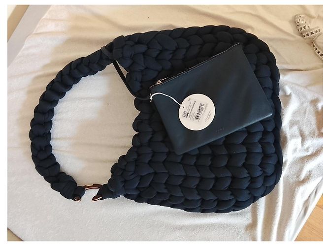 Bolso Hobo Chloé Marcie Large Azul - vista 11