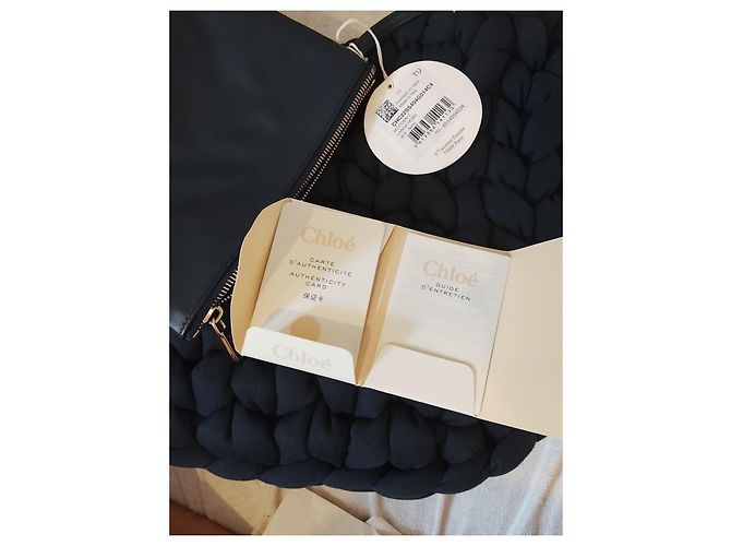 Bolso Hobo Chloé Marcie Large Azul - vista 5