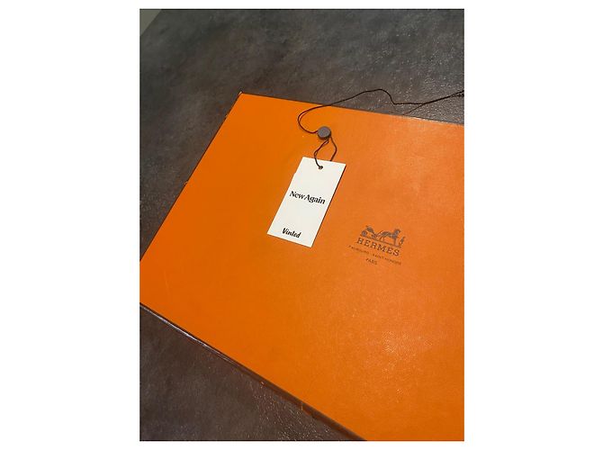 Hermès Angora-Schal Blau - Ansicht 9