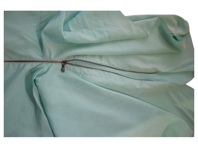 Roland Mouret Vestido Midi de Seda Drapeado Verde Menta Verde claro - vista 10