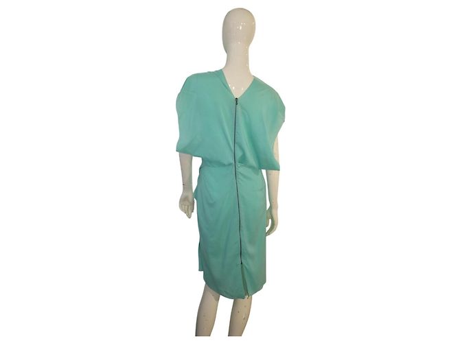 Roland Mouret Vestido Midi de Seda Drapeado Verde Menta Verde claro - vista 6