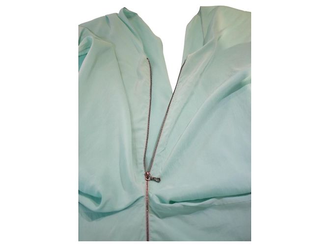 Roland Mouret Vestido Midi de Seda Drapeado Verde Menta Verde claro - vista 8