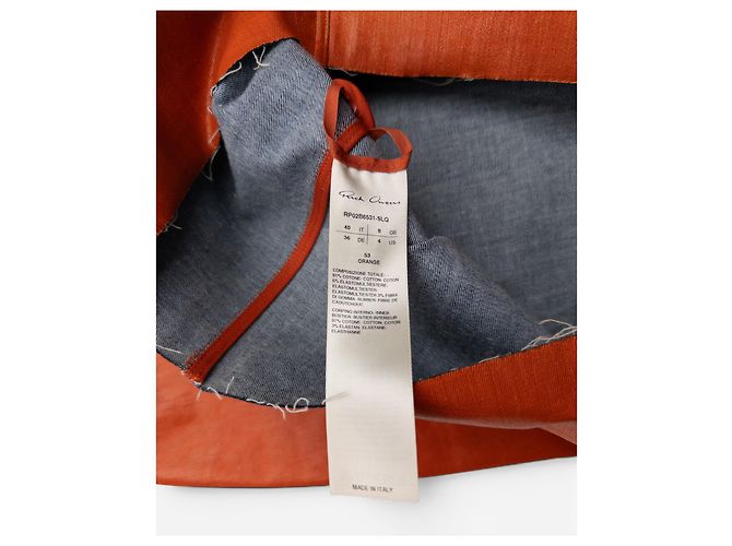 Vestido Mini Rick Owens AW22 'Strobe' de Denim Recubierto con Prong - vista 5