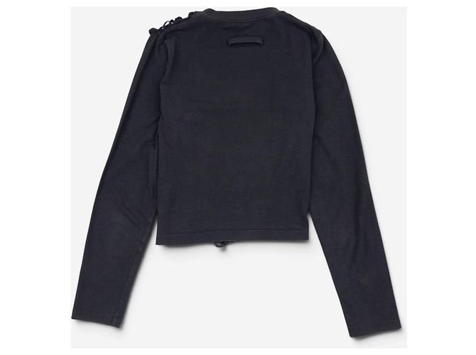 Jean Paul Gaultier 90s Spiderweb-Knit Mesh Longsleeve Schwarz - Ansicht 2