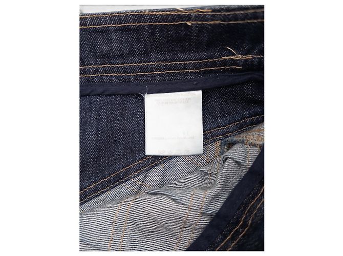 Falda midi plisada de denim Gucci by Tom Ford SS04 Azul marino - vista 6