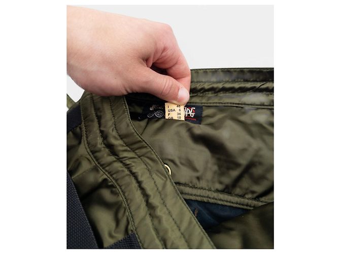 Falda Cargo Parachute Bondage Jean Paul Gaultier AW03 Verde - vista 6