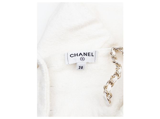 Macacão Two-Tone Chanel SS22 com costas nuas e logo CC Preto - vista 8