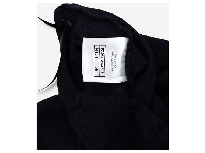 Macacão Two-Tone Chanel SS22 com costas nuas e logo CC Preto - vista 9