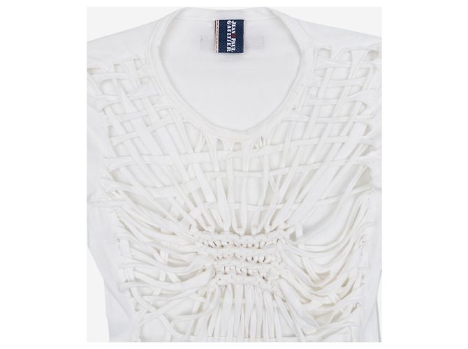 Jean Paul Gaultier Spiderweb Bondage Macramé T-Shirt aus den 1990ern - Ansicht 3