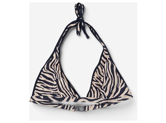 Conjunto de Bikini Estampado de Cebra Dior by Galliano 2000s Negro - vista 3
