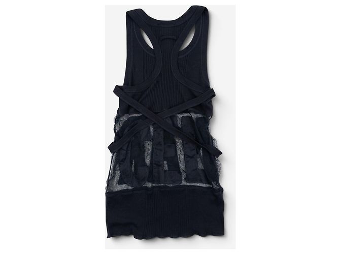 Canotta Bondage 'Marcel' Trasparente Jean Paul Gaultier anni '90 - vista 2