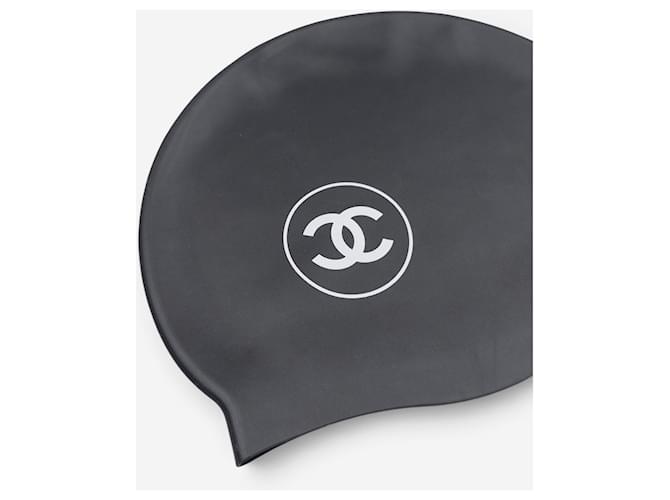 Chanel SS07 Logo Badekappe Schwarz - Ansicht 2