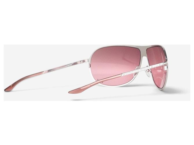 Dior by Galliano 2000er ‘Hard Dior 1’ Aviator Wrap Sonnenbrille mit Swarovski-Strass - Ansicht 3
