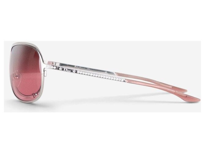 Dior by Galliano 2000er ‘Hard Dior 1’ Aviator Wrap Sonnenbrille mit Swarovski-Strass - Ansicht 4