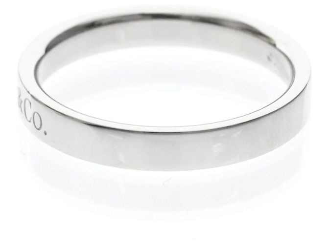 Tiffany & Co Tiffany Platina Flat Band Ring Silber - Ansicht 2