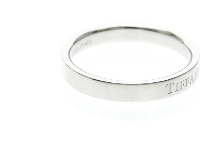 Tiffany & Co Tiffany Platina Flat Band Ring Silber - Ansicht 4