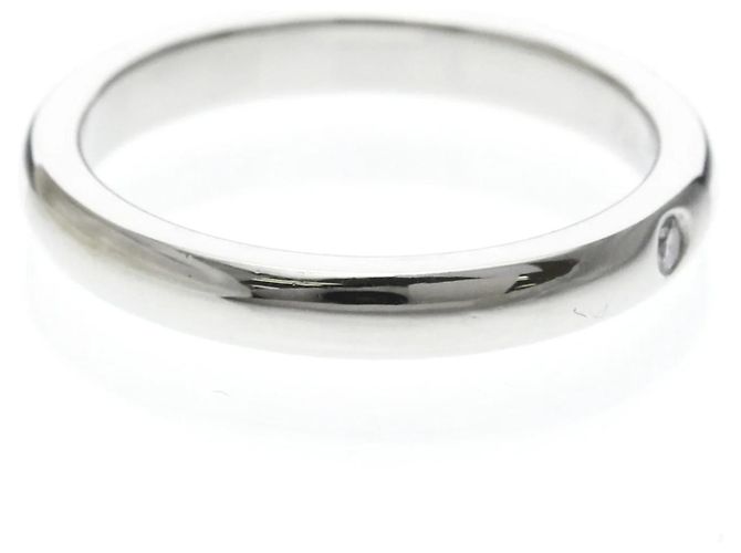 Tiffany & Co Tiffany Stacking Band Ring mit Diamant Silber - Ansicht 4
