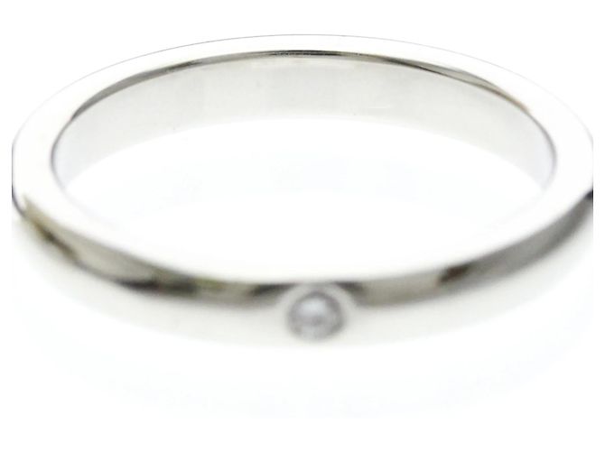 Tiffany & Co Tiffany Stacking Band Ring mit Diamant Silber - Ansicht 5