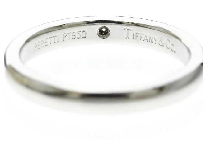 Tiffany & Co Tiffany Stacking Band Ring mit Diamant Silber - Ansicht 8