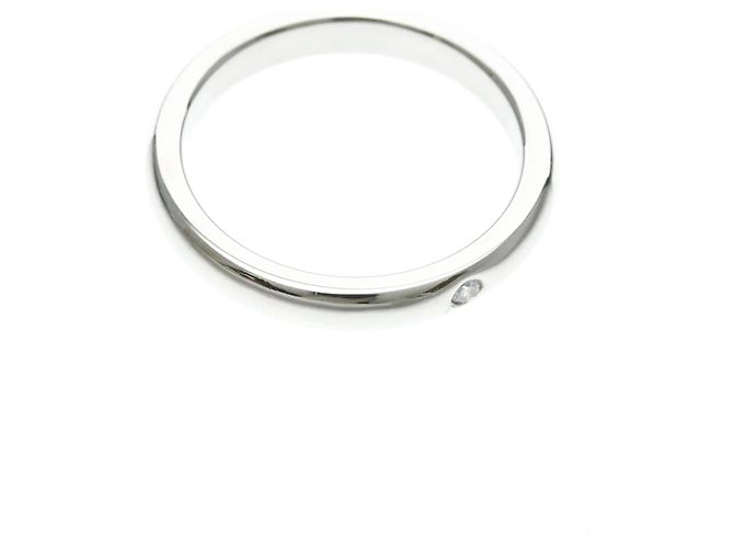 Tiffany & Co Tiffany Stacking Band Ring mit Diamant Silber - Ansicht 9