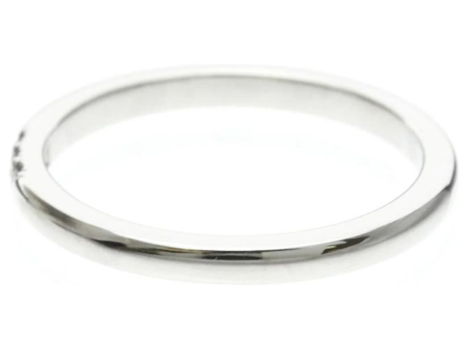 Tiffany & Co Tiffany Forever Trauring 3P Diamond Platinum Band Silber - Ansicht 2