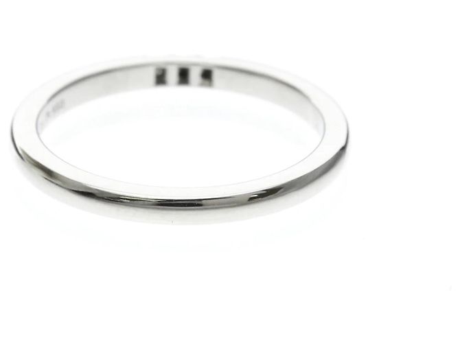 Tiffany & Co Tiffany Forever Trauring 3P Diamond Platinum Band Silber - Ansicht 3