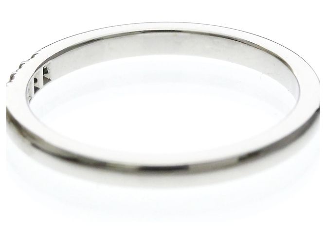 Tiffany & Co Tiffany Forever Trauring 3P Diamond Platinum Band Silber - Ansicht 7