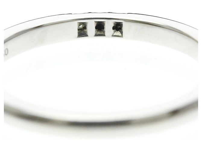 Tiffany & Co Tiffany Forever Trauring 3P Diamond Platinum Band Silber - Ansicht 8