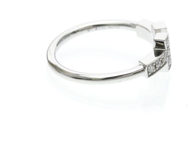 Tiffany & Co Anello Tiffany T-wire in diamanti e oro bianco Argento - vista 4