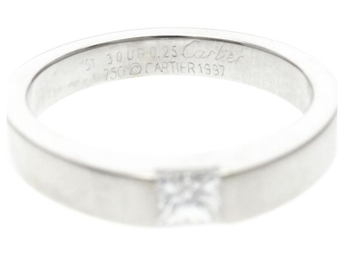 Cartier Tank Ring Diamant in Platin Silber - Ansicht 5